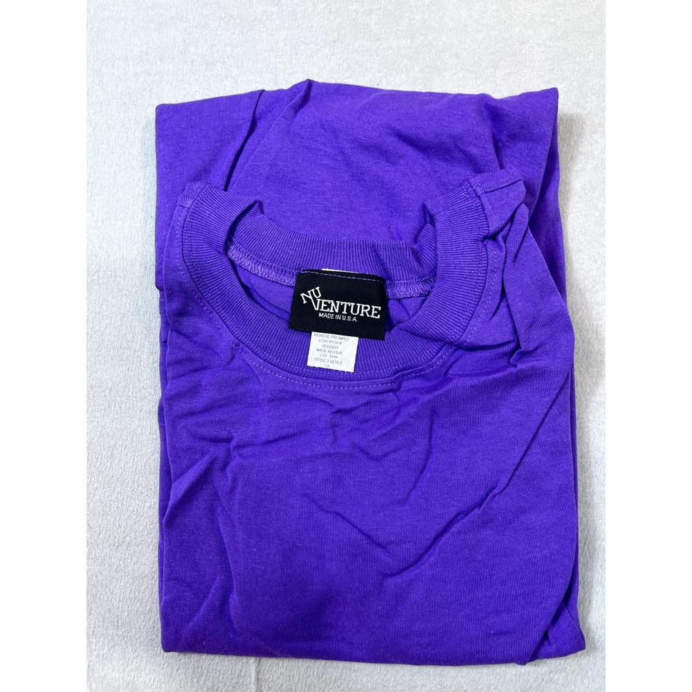 Lane Bryant Shirt Tee Sz 1X Womens Purple made In USA New Old Stock Vintage